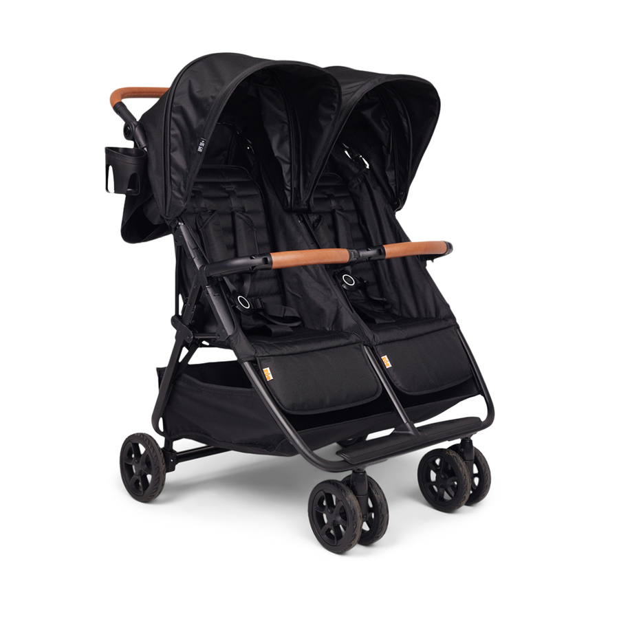 Zoe Twin V2 Double Stroller - Ultra Compact Lightweight Design That Fits Through Standard Doorways