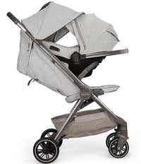 Nuna TRVL Self-Folding Sterling Compact Stroller - Ultra Portable Travel Companion thumbnail 2
