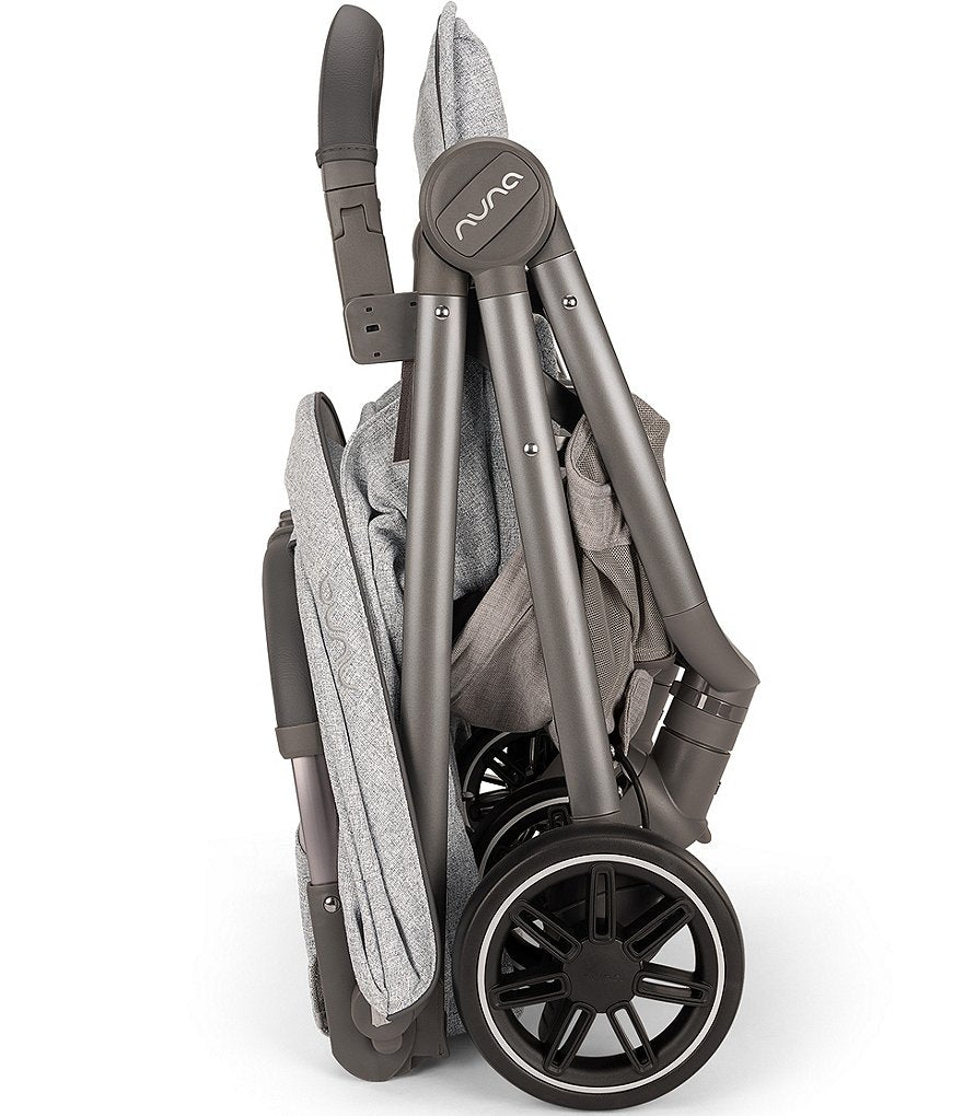 Nuna TRVL Self-Folding Sterling Compact Stroller - Ultra Portable Travel Companion — image 3