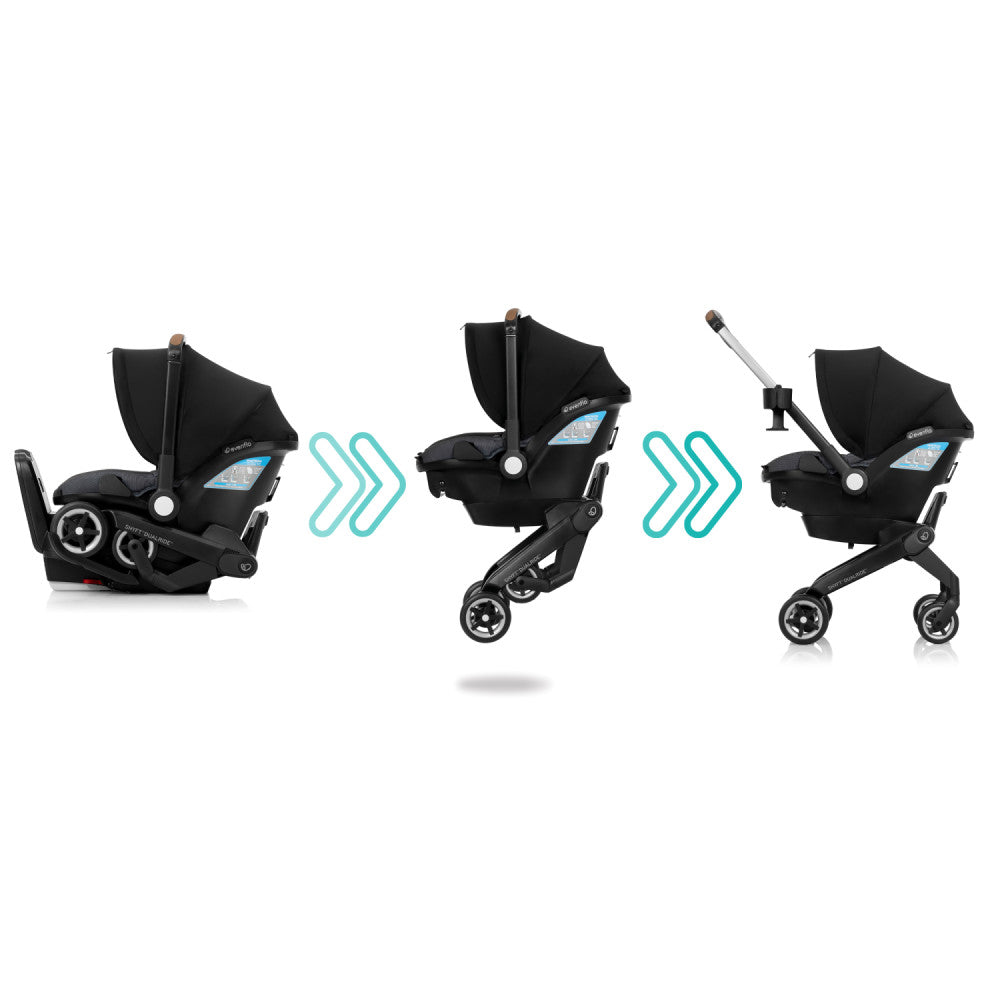 Evenflo Shyft DualRide With Carryall Storage Infant Car Seat And Stroller - One Step Car Seat To Stroller Conversion — image 2