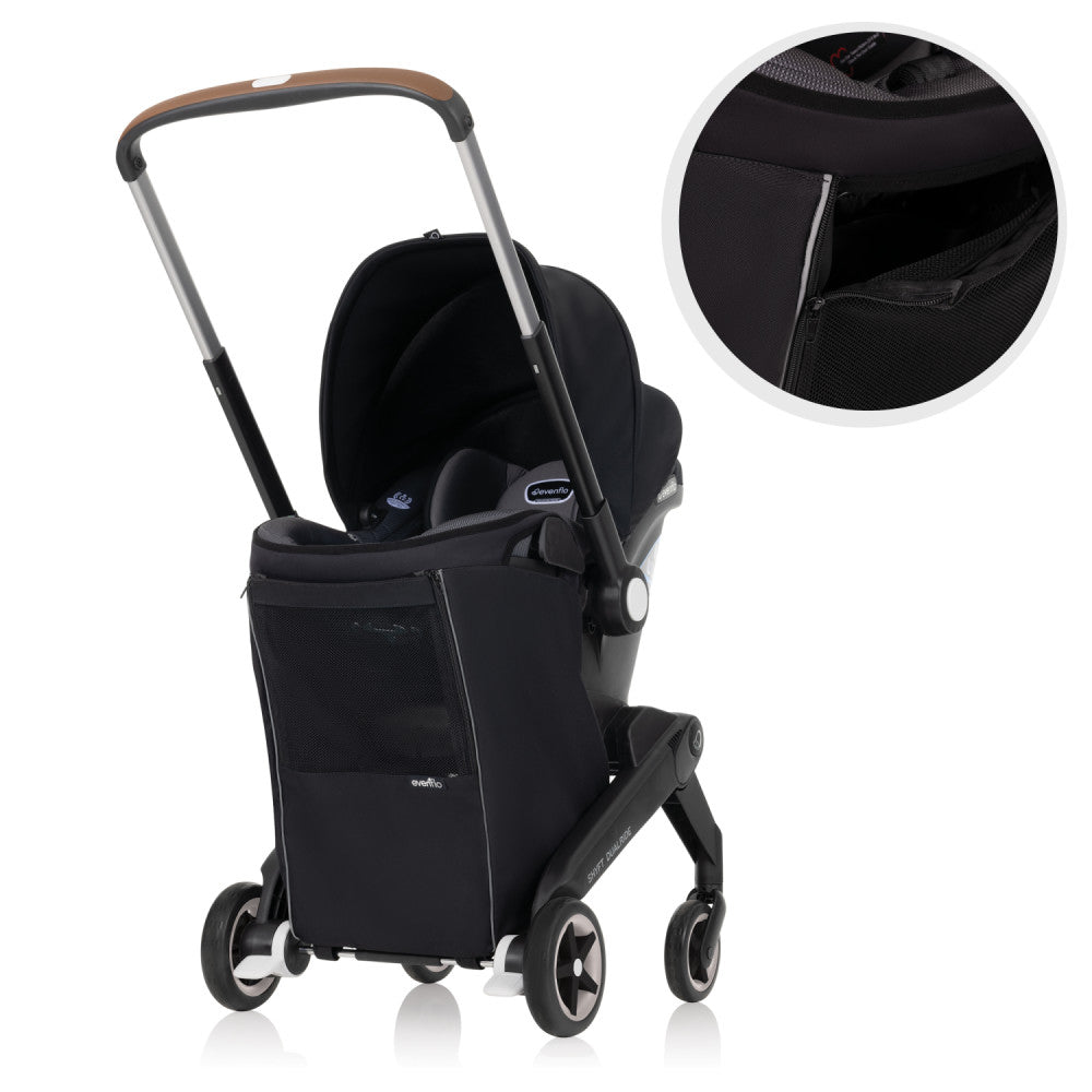 Evenflo Shyft DualRide With Carryall Storage Infant Car Seat And Stroller - One Step Car Seat To Stroller Conversion — image 12