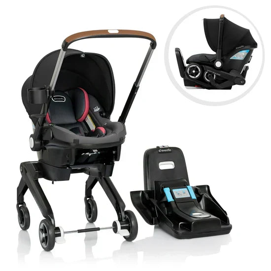Evenflo Shyft DualRide With Carryall Storage Infant Car Seat And Stroller - One Step Car Seat To Stroller Conversion — image 15