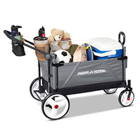 Radio Flyer Convertible Wagon For Kids With Adjustable Handle Cup Holder And Canopy thumbnail 11
