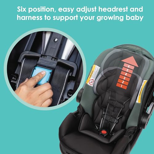 Baby Trend EZ Ride Travel System With EZ Lift Infant Car Seat Dash Pink One Hand Fold All Terrain Wheels — image 15