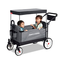 Radio Flyer Convertible Wagon For Kids With Adjustable Handle Cup Holder And Canopy thumbnail 39