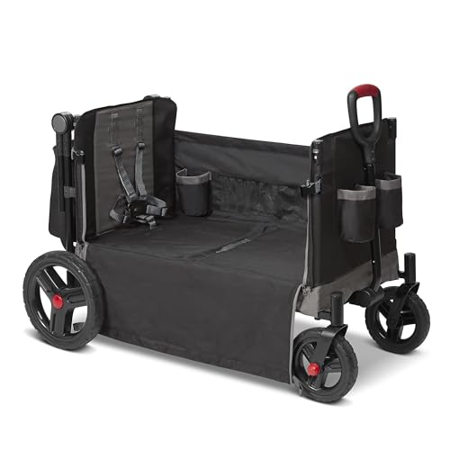 Radio Flyer Convertible Wagon For Kids With Adjustable Handle Cup Holder And Canopy — image 33