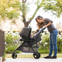 Baby Trend EZ Ride Travel System With EZ Lift Infant Car Seat Dash Pink One Hand Fold All Terrain Wheels thumbnail 5
