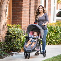 Baby Trend EZ Ride Travel System With EZ Lift Infant Car Seat Dash Pink One Hand Fold All Terrain Wheels thumbnail 9
