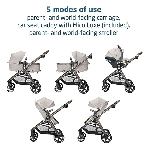 Maxi-Cosi Zelia Luxe 5 In 1 Modular Travel System With Mico Luxe Infant Car Seat — image 35