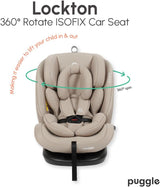 Puggle Lockton 360 Car Seat from Birth to 12 Years (Cashmere)