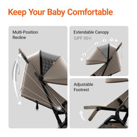 Ultra Air Lightweight Baby Travel Stroller One Handed Fold thumbnail 42