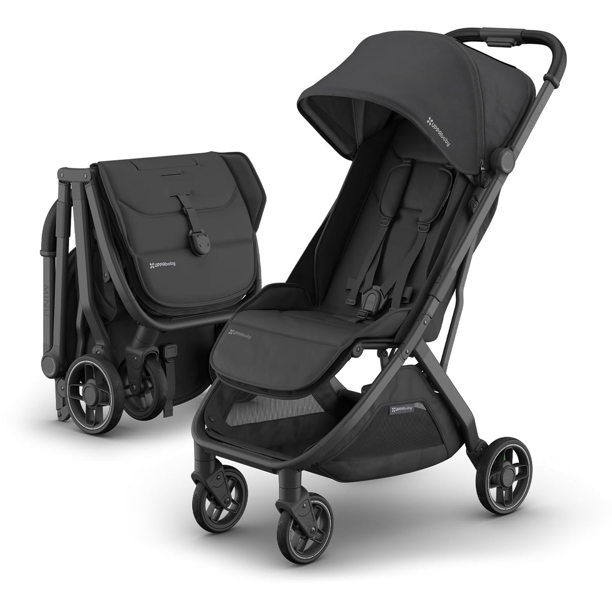UPPAbaby Minu V3 Travel Stroller Lightweight One Hand Fold For Easy Overhead Travel — image 5
