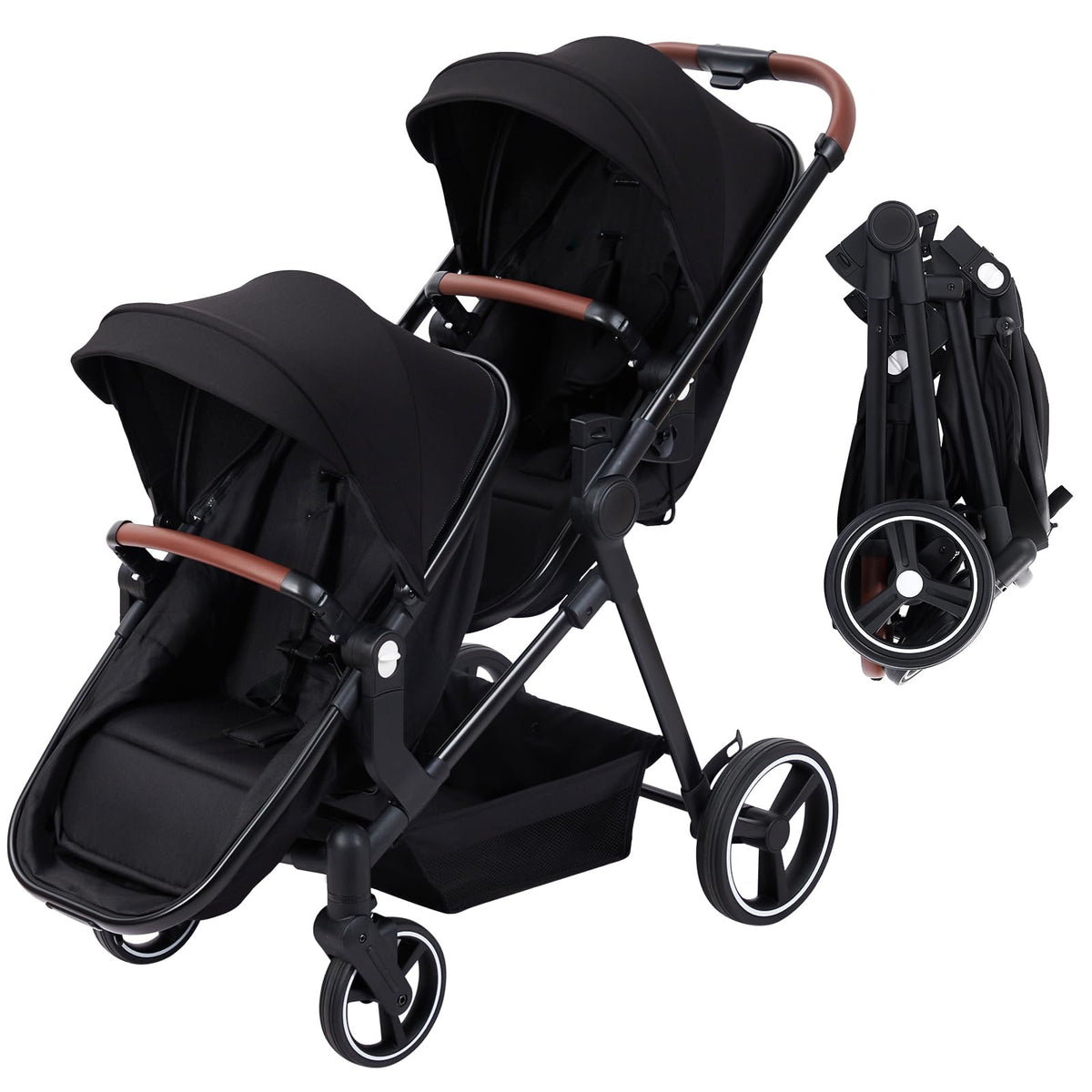 Tandem Stroller For Newborn And Toddler With Reversible Seats — image 28