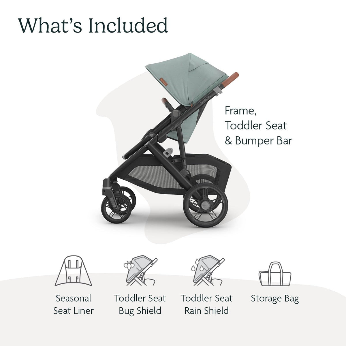 UPPAbaby Vista V3 Convertible Stroller Converts Single To Double — image 25
