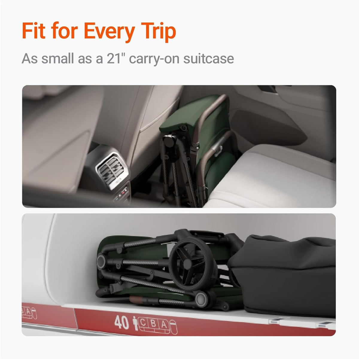 Ultra Air Lightweight Baby Travel Stroller One Handed Fold — image 38