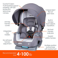 Baby Trend Cover Me 4 In 1 Convertible Car Seat Built In Canopy thumbnail 21