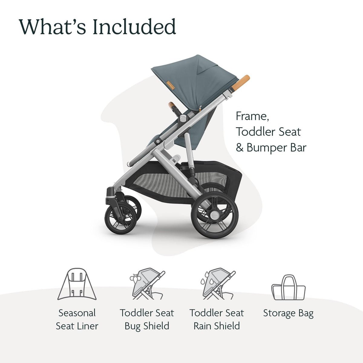 UPPAbaby Vista V3 Convertible Stroller Converts Single To Double — image 11