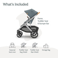 UPPAbaby Vista V3 Convertible Stroller Converts Single To Double thumbnail 11