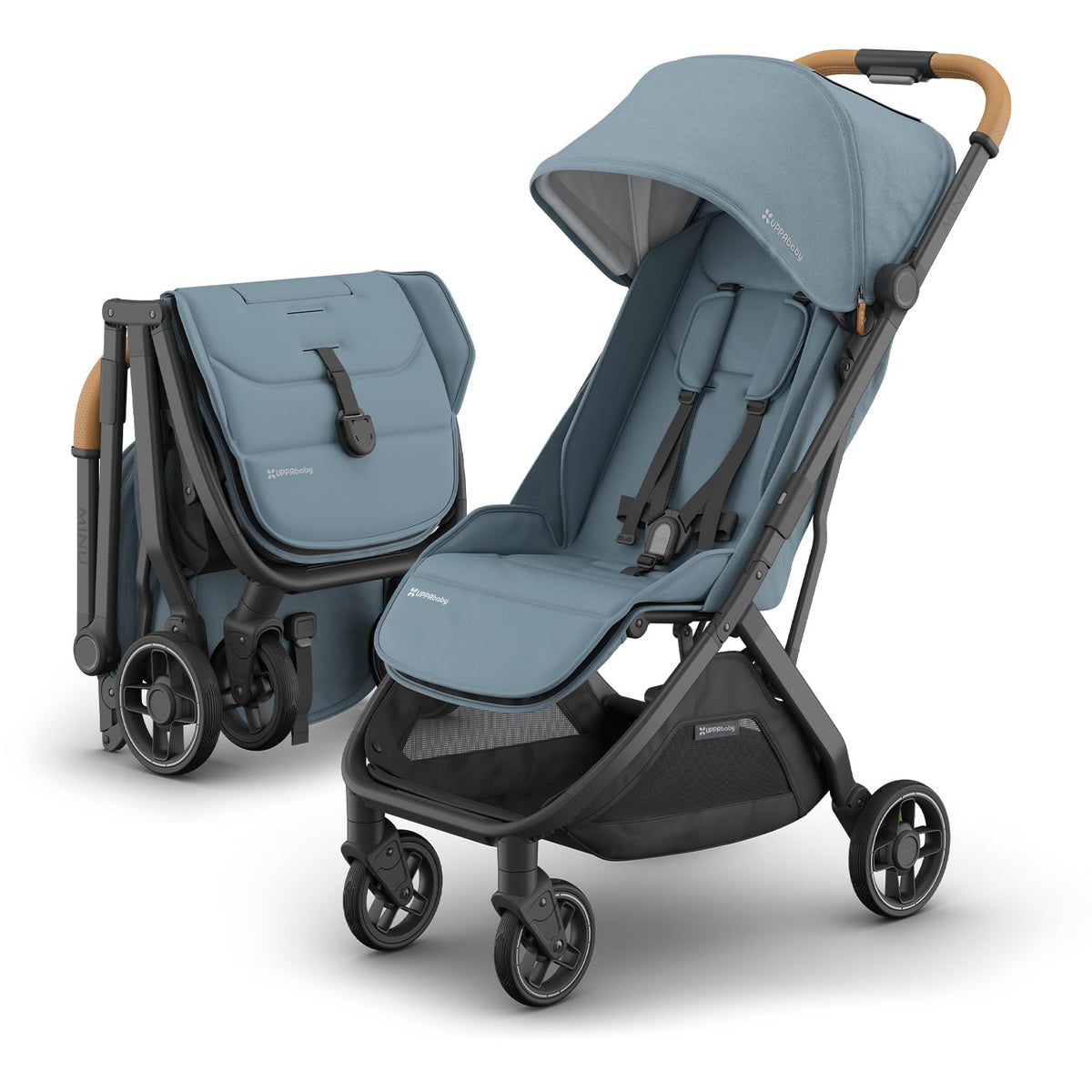 UPPAbaby Minu V3 Travel Stroller Lightweight One Hand Fold For Easy Overhead Travel — image 3