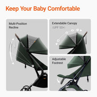 Ultra Air Lightweight Baby Travel Stroller One Handed Fold thumbnail 36