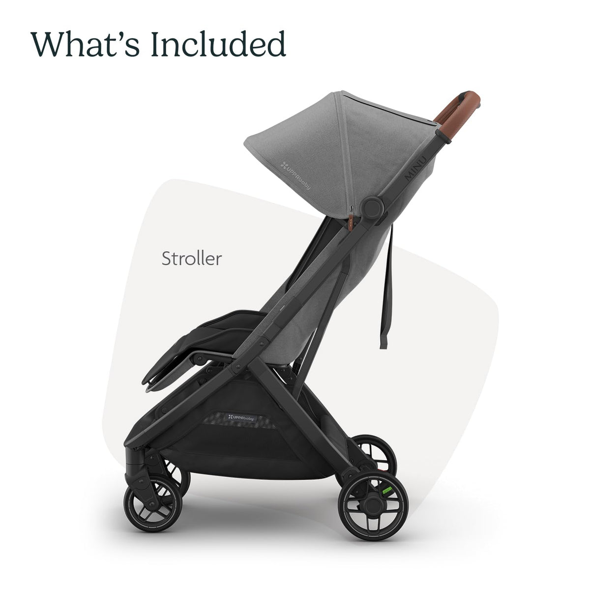 UPPAbaby Minu V3 Travel Stroller Lightweight One Hand Fold For Easy Overhead Travel — image 17