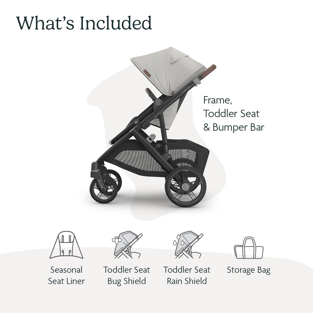 UPPAbaby Vista V3 Convertible Stroller Converts Single To Double — image 18