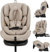 Puggle Lockton 360 Car Seat from Birth to 12 Years (Cashmere)