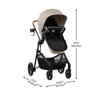 Evenflo Pivot NXT Travel System With LiteMax NXT Infant Car Seat Latte Tan For Easy On The Go thumbnail 12