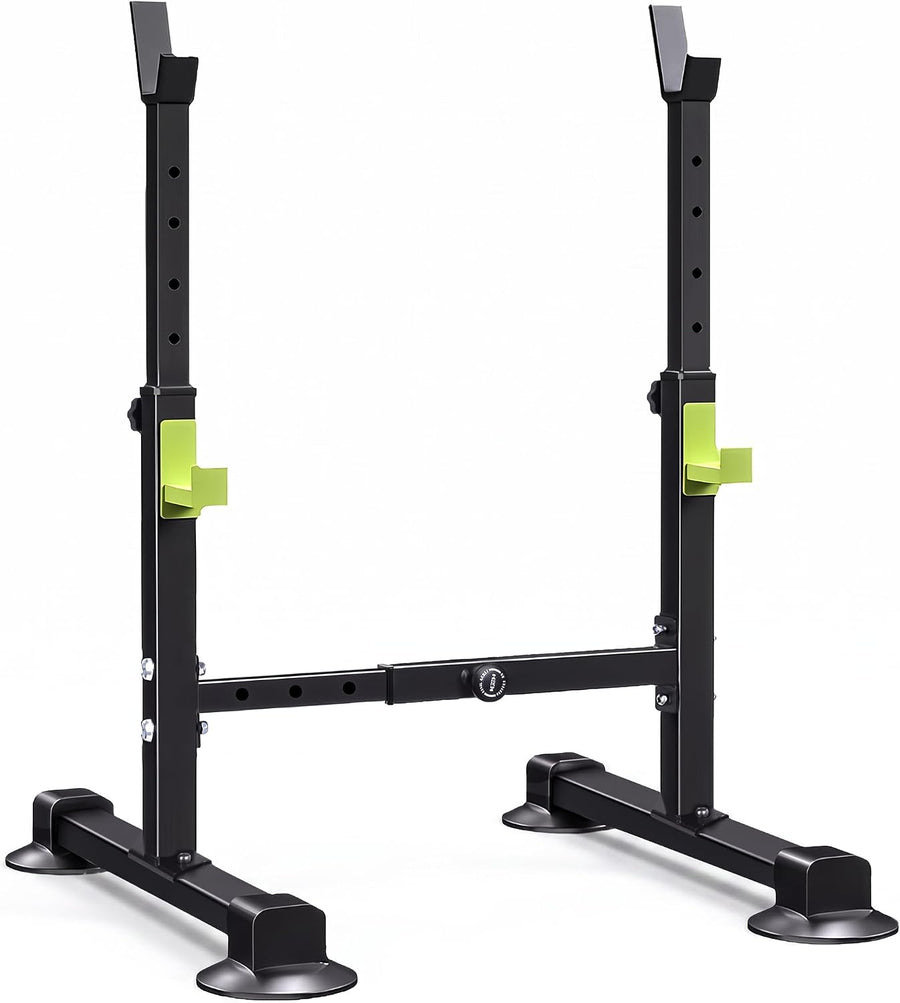 Adjustable Squat Rack with 250kg Capacity & Safety Supports