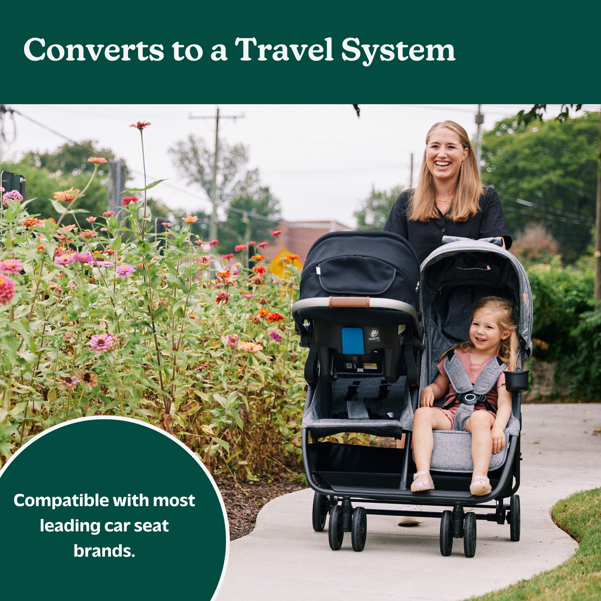 Zoe Twin V2 Double Stroller - Ultra Compact Lightweight Design That Fits Through Standard Doorways — image 5