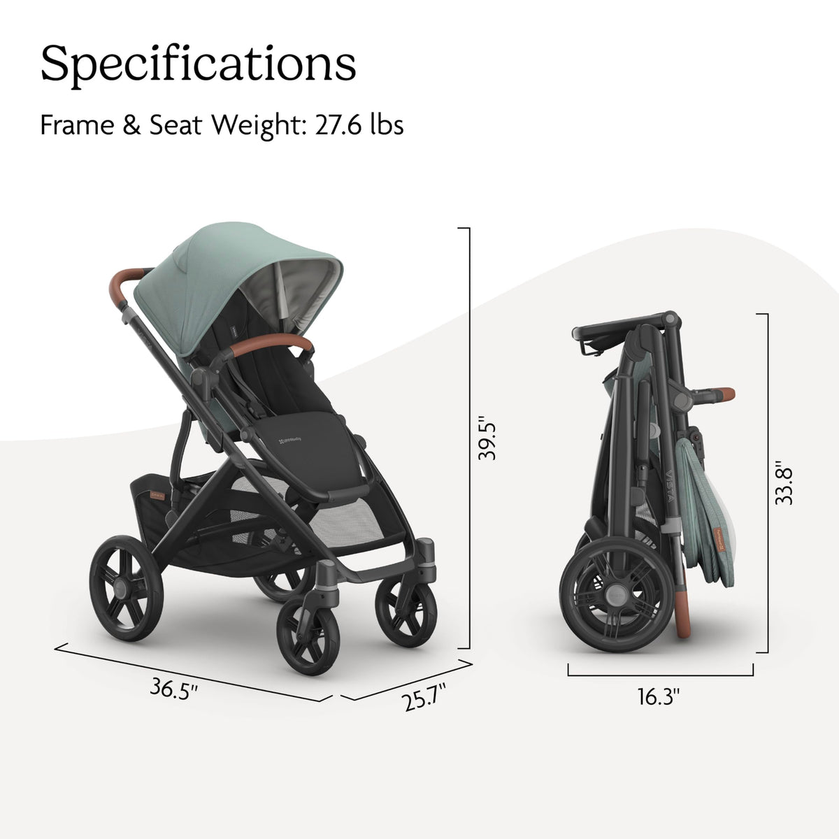 UPPAbaby Vista V3 Convertible Stroller Converts Single To Double — image 13