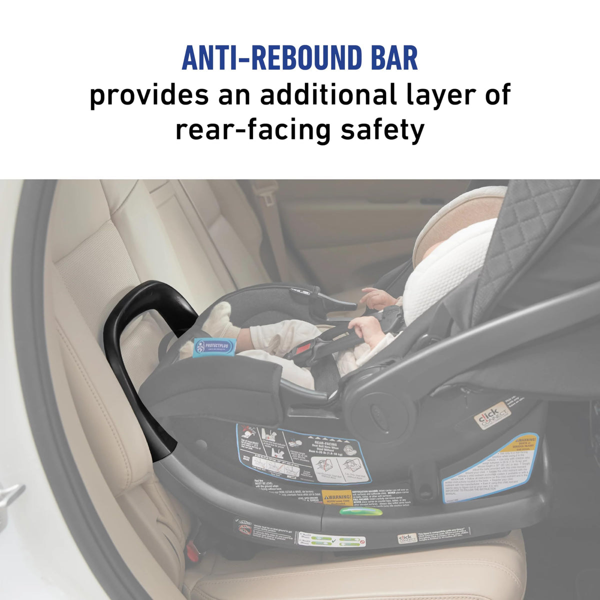 Graco SnugRide SnugFit Infant Car Seat Anti Rebound Bar for Safety — image 35