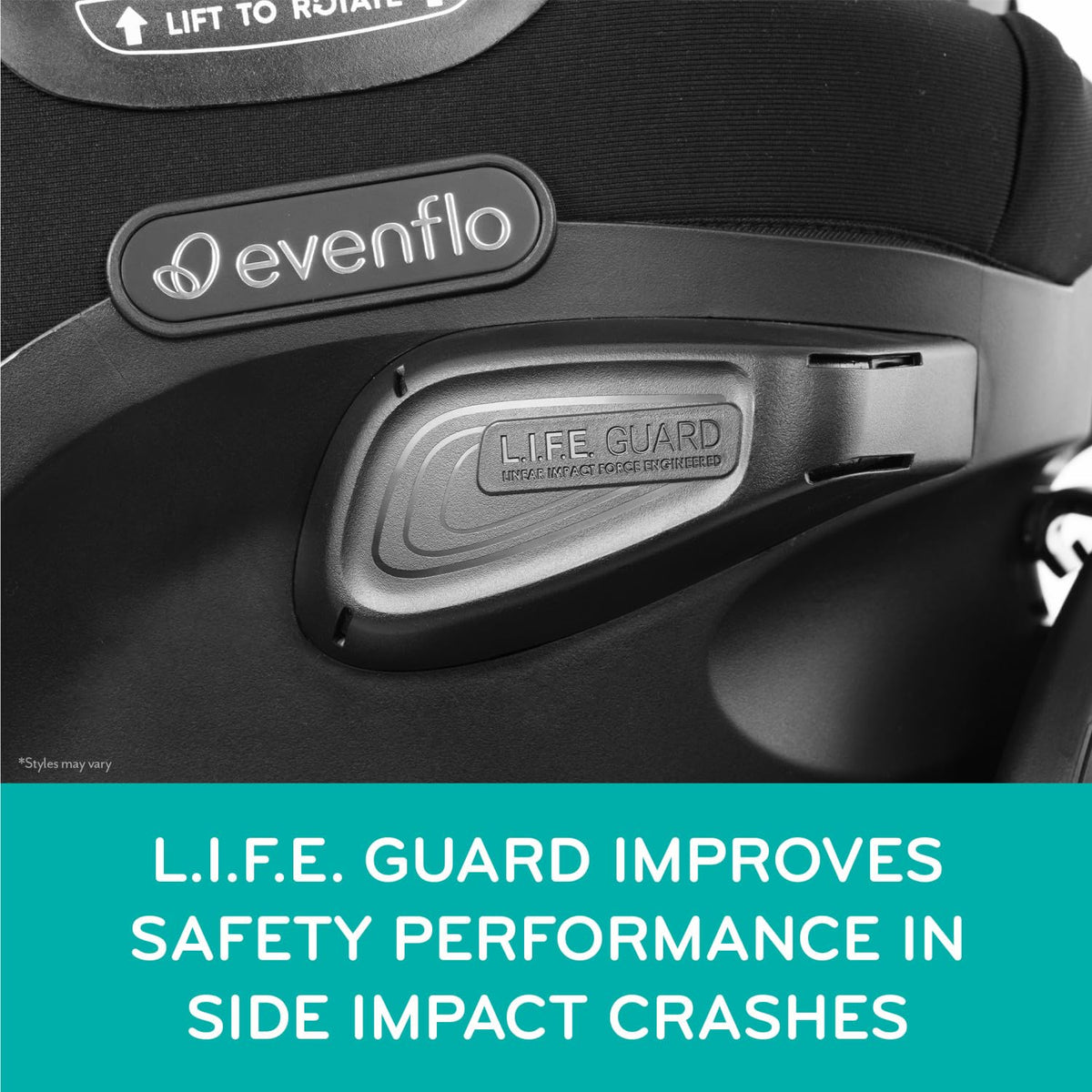 Evenflo Revolve360 Extend Rotational All In One Convertible Car Seat with 360 Degree Rotation and Extended Rear Facing — image 25