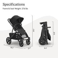 UPPAbaby Vista V3 Convertible Stroller Converts Single To Double thumbnail 37