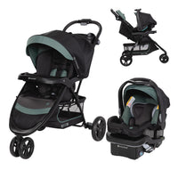 Baby Trend EZ Ride Travel System With EZ Lift Infant Car Seat Dash Pink One Hand Fold All Terrain Wheels thumbnail 3