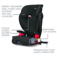 Britax Skyline Belt Positioning Booster Car Seat 2 Stage Design For Growing Kids Dusk Color thumbnail 50