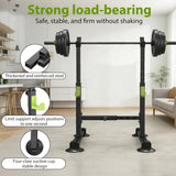 Adjustable Squat Rack with 250kg Capacity & Safety Supports