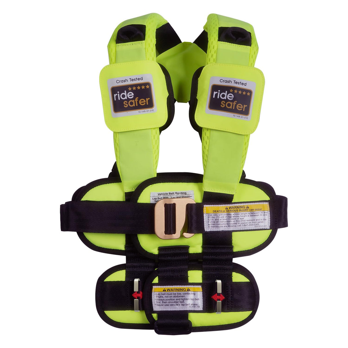 RideSafer Portable Car Seat Small Black Lightweight For Travel And Everyday Child Safety — image 5