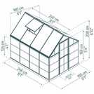 Palram Canopia Hybrid Green Greenhouse - 6 x 8ft
