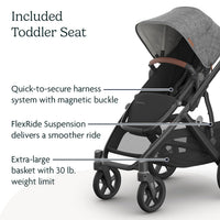UPPAbaby Vista V3 Convertible Stroller Converts Single To Double thumbnail 34