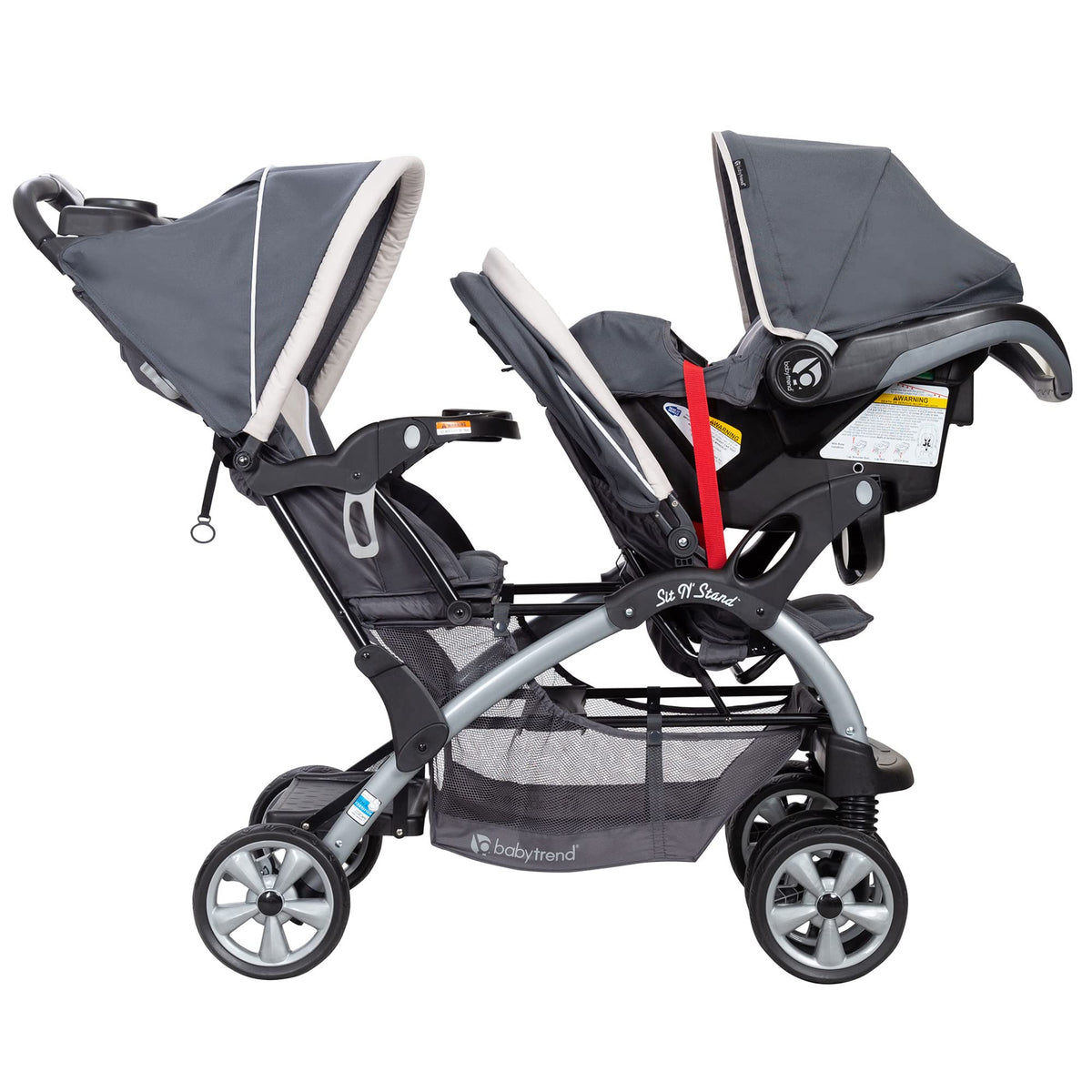 Baby Trend Double Stroller Car Seat Travel System Stormy — image 16