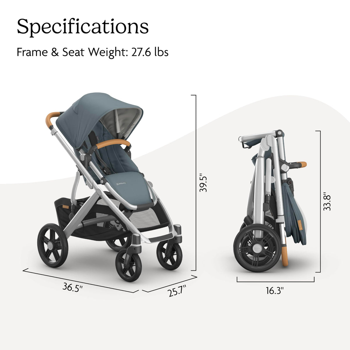 UPPAbaby Vista V3 Convertible Stroller Converts Single To Double — image 40