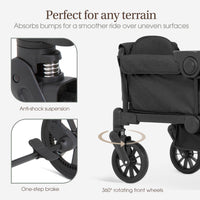 Evolur Trailblazer Wagon Double Stroller All Terrain Wheels For Smooth Outdoor Rides thumbnail 18