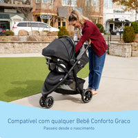 Graco Outpace LX All-Terrain 3-Wheel Stroller Travel System Ready One-Hand Fold In-Seat Suspension thumbnail 8