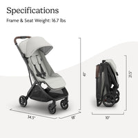 UPPAbaby Minu V3 Travel Stroller Lightweight One Hand Fold For Easy Overhead Travel thumbnail 19