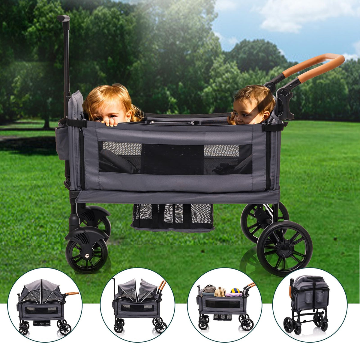 Wagon Stroller For Two All Terrain Travel — image 16