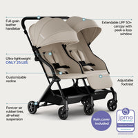 Mompush Lithe Double Stroller Lightweight Side by Side thumbnail 18