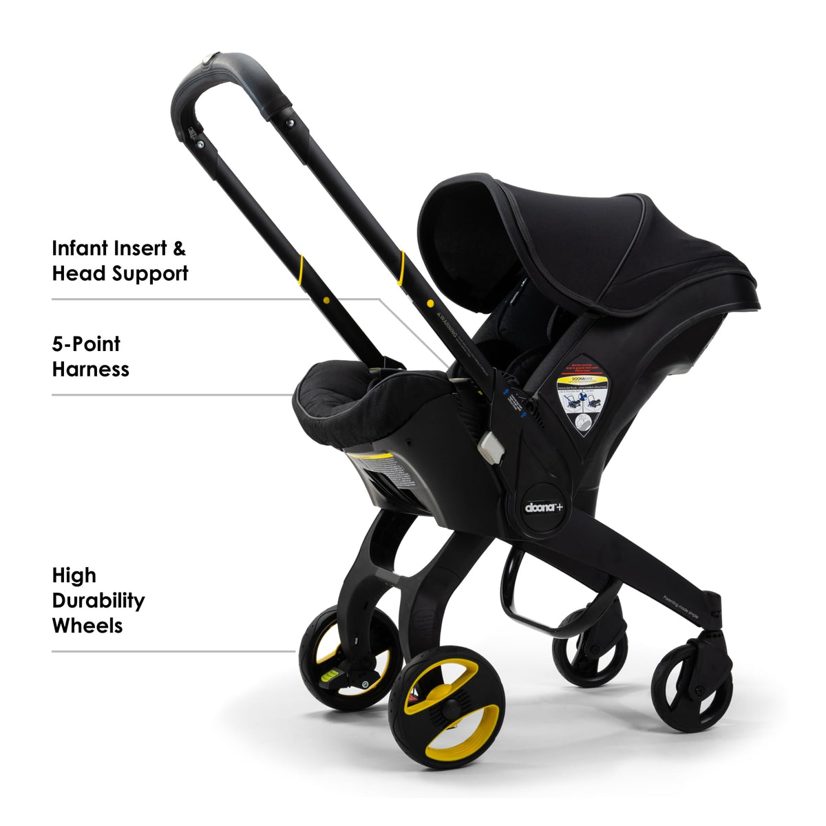 Doona Car Seat And Stroller Nitro Black All In One Travel System For Effortless Transitions