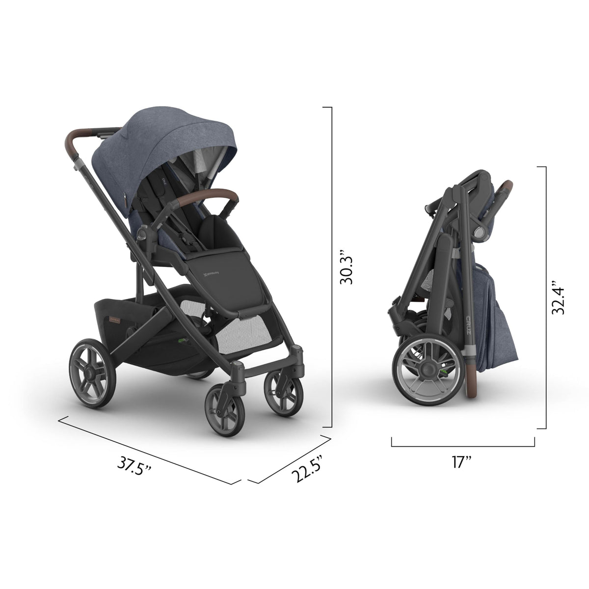 UPPAbaby Cruz V3 Stroller Car Seat Compatible Effortless Day To Day Maneuverability — image 38