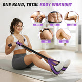 Foot Pedal Resistance Band with Handles & Non-Slip Pedals
